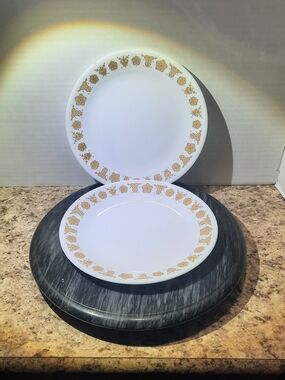 Corelle Butterfly Gold Salad Plates X 2